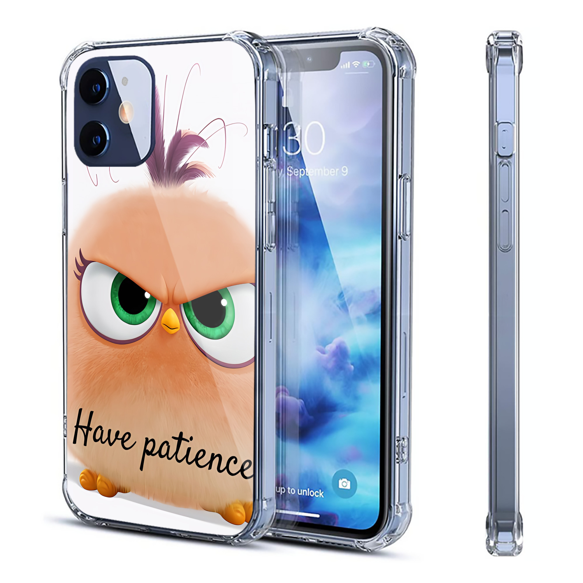 （画像用） Angry Birds アングリーバード 【iPhone 12シリーズ対応】透明スマホケース（クリアソフトケース）